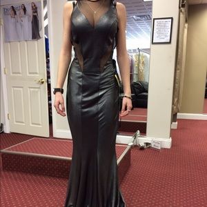 Grey Prom dress